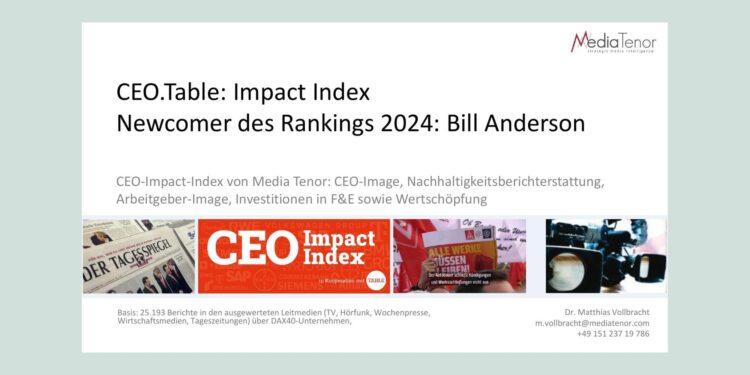 Bill Anderson lässt das Potential ungenutzt: Rang 9 im CEO.Table