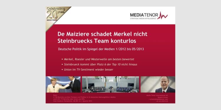 De Maizière schadet Merkel nicht