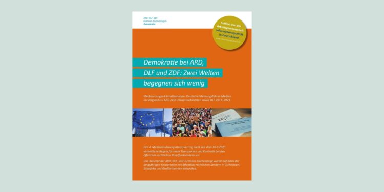Demokratie bei ARD, DLF und ZDF: Zwei Welten begegnen sich
