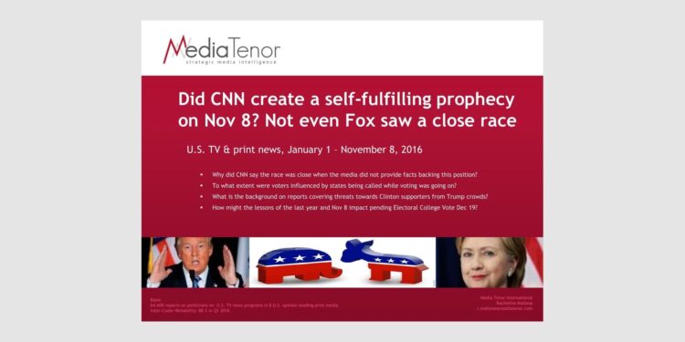 Did CNN create a self-fulfilling prophecy on November 8? Not even Fox saw a close race