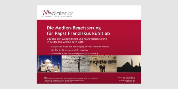 Die Medien-Begeisterung für Papst Franziskus kühlt ab