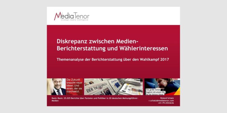 Diskrepanz zwischen Medien-Berichterstattung und Wählerinteressen
