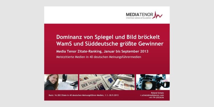 Dominanz von Spiegel und Bild bröckelt – WamS und Süddeutsche größte Gewinner