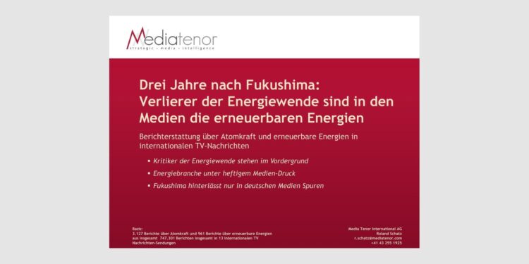 Drei Jahre Fukushima: Verlierer der Energiewende sind die erneuerbaren Energien