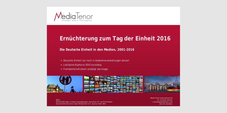 Ernüchterung zum Tag der Einheit 2016