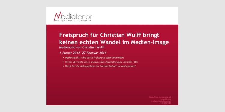 Freispruch für Wulff – kein Wandel im Medien-Image