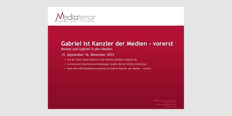 Gabriel ist Kanzler der Medien – vorerst