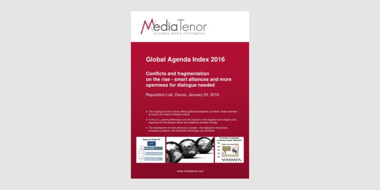 Global Agenda Index 2016: Konflikte und Fragmentierung auf dem Vormarsch