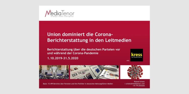 Union dominiert die Corona-Berichterstattung in den Leitmedien