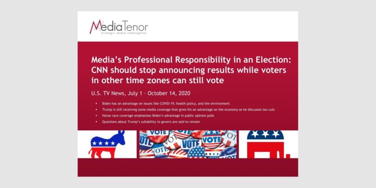 Media’s Professional Responsibility in an Election: Media Must Resist Calling Race Too Early