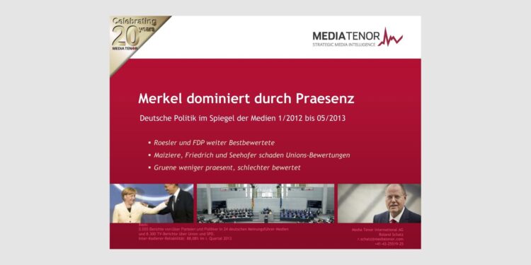 Merkel dominiert durch Präsenz