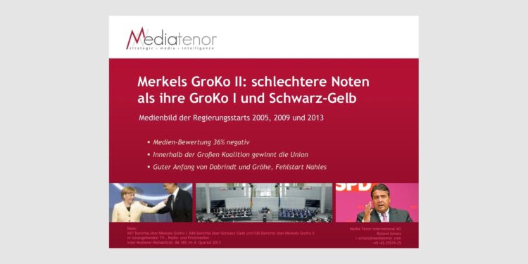 Merkels GroKo II: schlechtere Noten als ihre GroKo I und Schwarz-Gelb