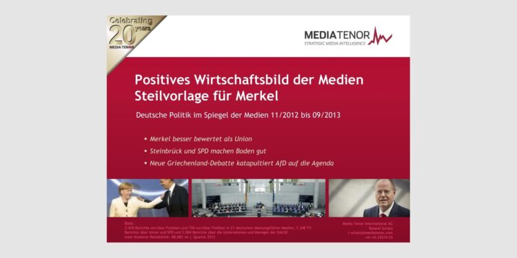 Positives Wirtschaftsbild der Medien