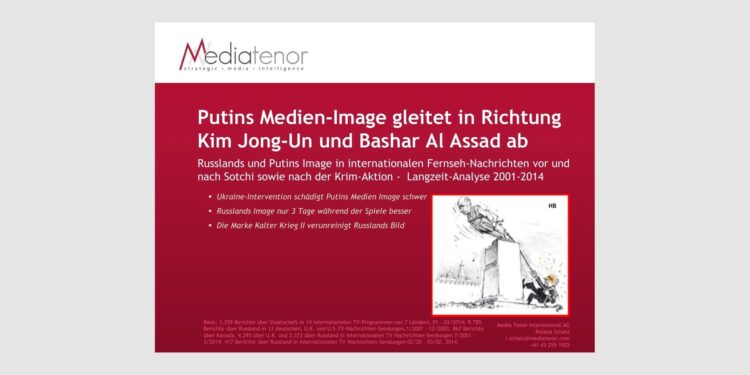 Putins Medien-Image gleitet in Richtung Kim Jong-Un und Bashar Al Assad ab