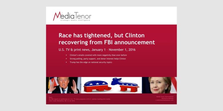 Race has tightened, but Clinton recovering from FBI announcement