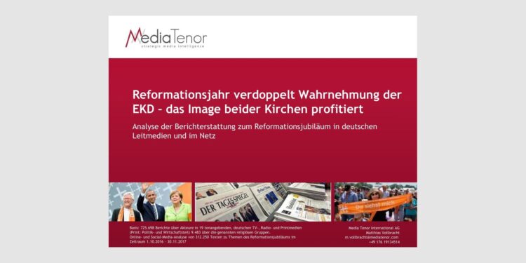Reformationsjahr verdoppelt Wahrnehmung der EKD