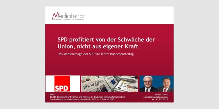 SPD profitiert von der Schwäche der Union, nicht aus eigener Kraft