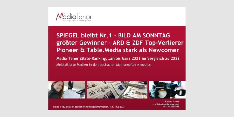 SPIEGEL bleibt Nr.1 – BILD AM SONNTAG größter Gewinner