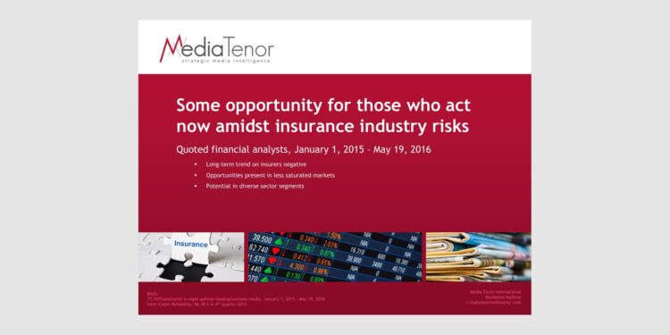 Some opportunity for those who act now amidst insurance industry risks