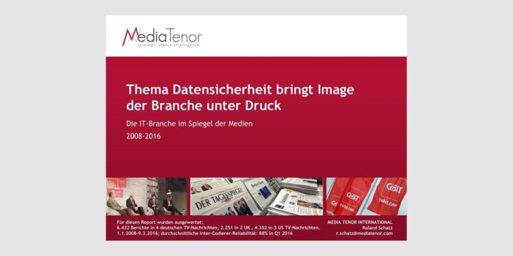 Thema Datensicherheit bringt Image der IT-Branche unter Druck