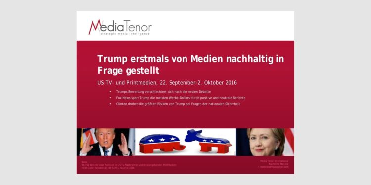 Trump erstmals von Medien nachhaltig in Frage gestellt