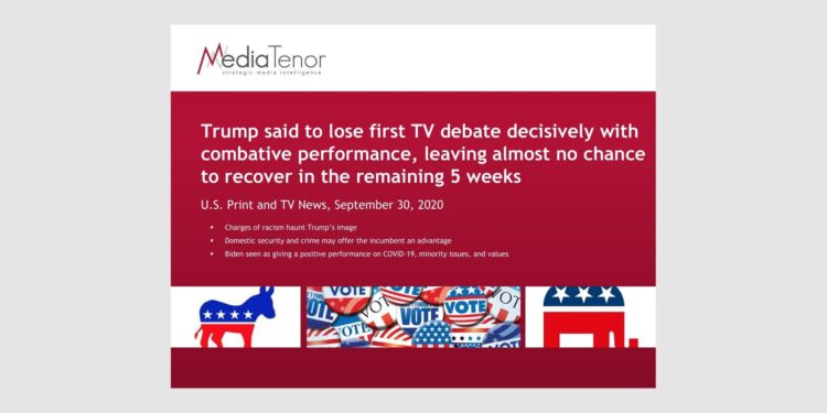 Trump said to lose first TV debate decisively with combative performance