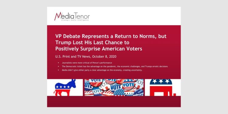 VP Debate Represents a Return to Norms, but Trump Lost His Last Chance to Positively Surprise American Voters