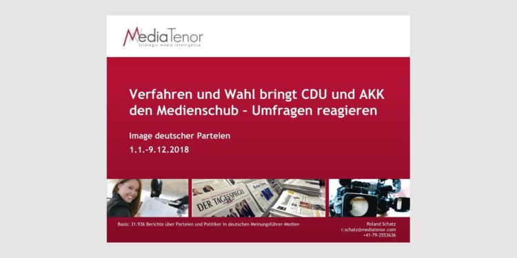 Verfahren und Wahl bringen CDU und Annegret Kramp-Karrenbauer den Medienschub