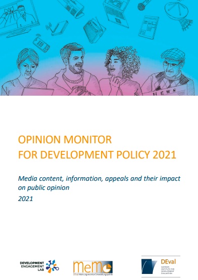 Titelblatt Opinion Monitor for Development Policy 2021